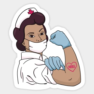 Rosie the Riveter Nurse Sticker